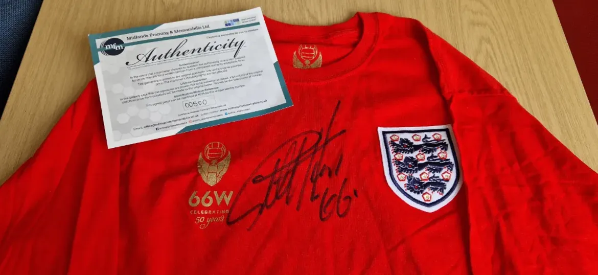 Win a signed Geoff Hurst Football Shirt